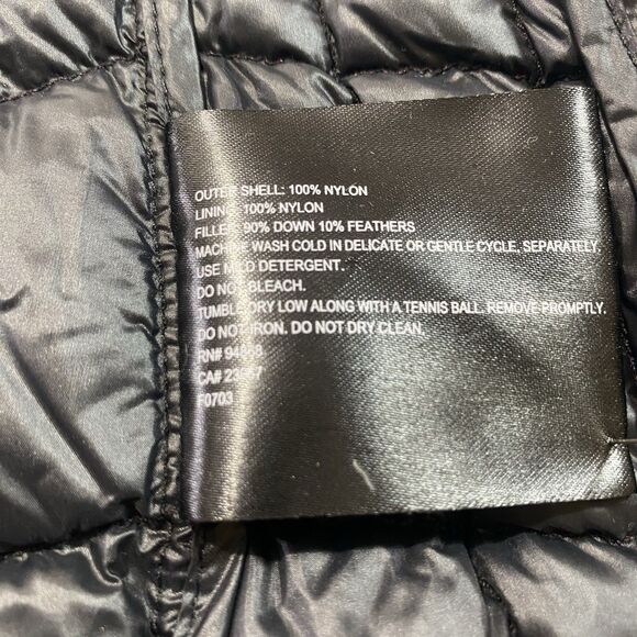 BERNARDO Down Vest Quilted Puffer Mock Neck Asymmetrical Zip Womens S Purple - Picture 11 of 11